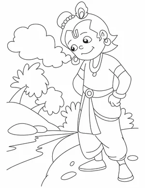 Hindu gods coloring pages