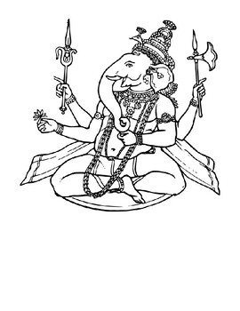 Hinduism coloring pages by happy campers in second tpt