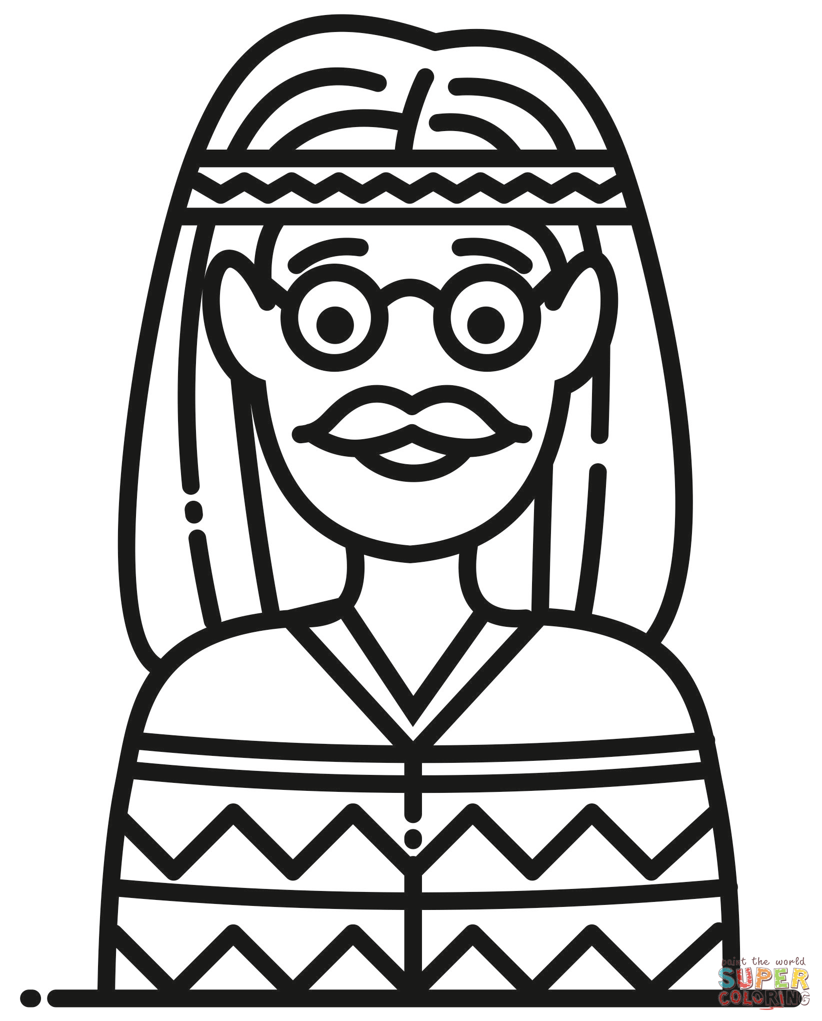 Hippie coloring page free printable coloring pages