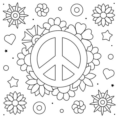 Hippie coloring pages cliparts stock vector and royalty free hippie coloring pages illustrations