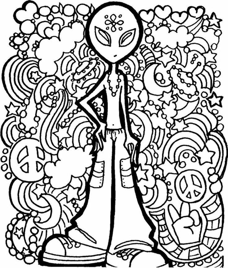 Free hippie coloring pages download free hippie coloring pages png images free cliparts on clipart library