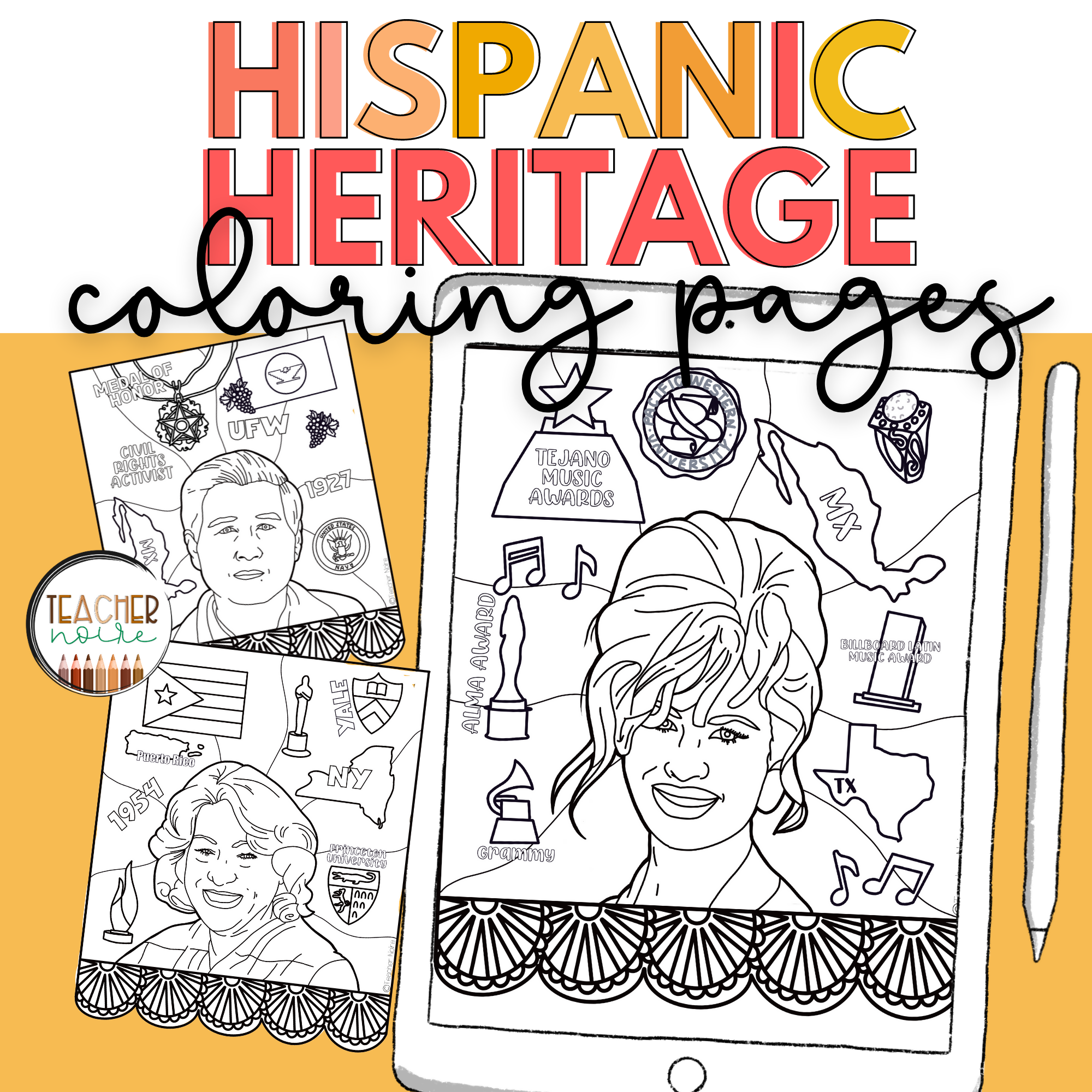 Hispanic heritage month printable classroom resources teacher noir â schoolgirl style