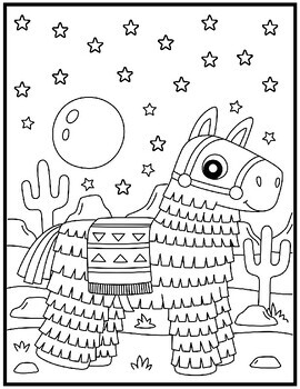 Cinco de mayo coloring pages hispanic heritage month coloring sheets by qetsy