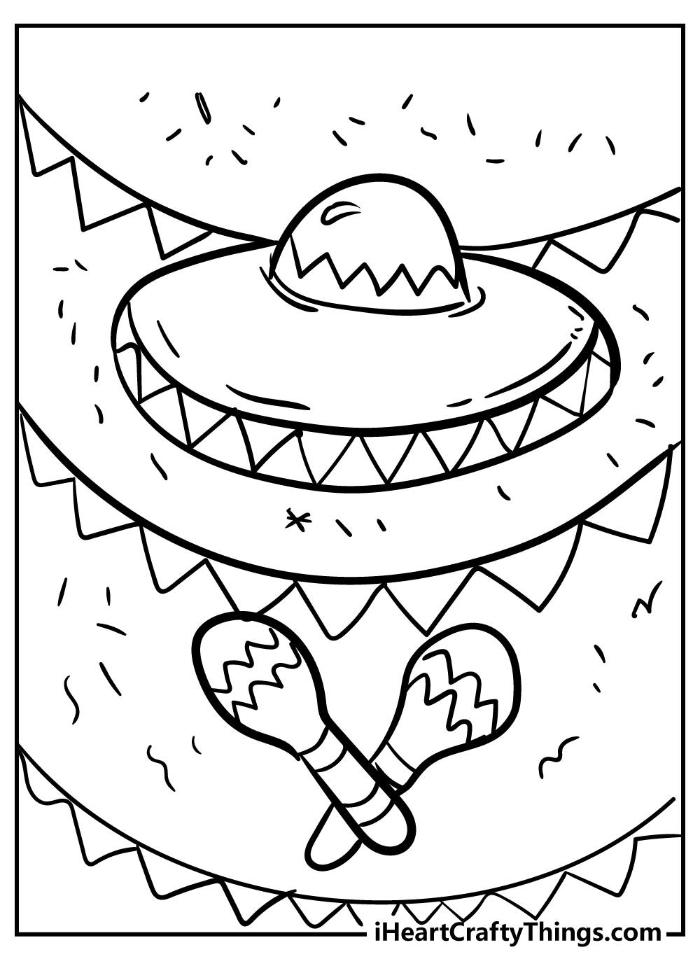 Mexican coloring pages free printables