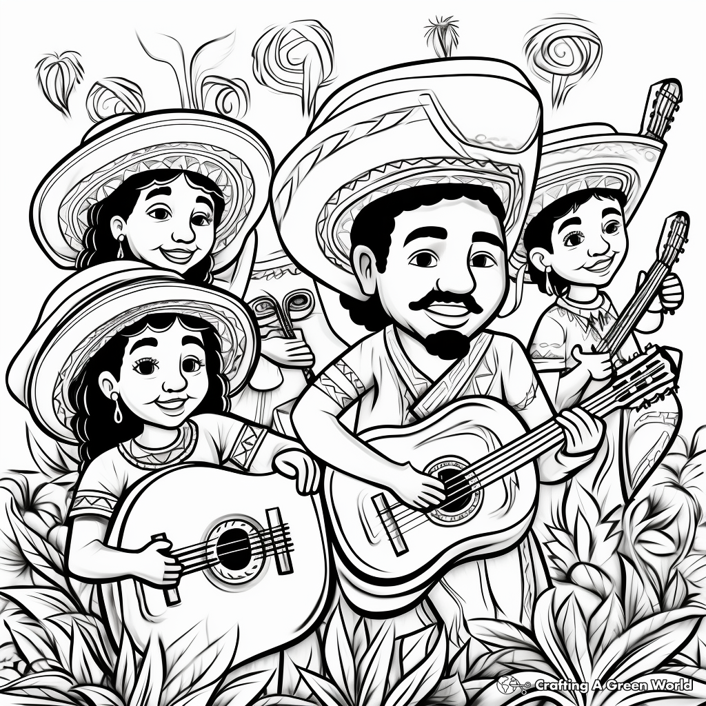 Hispanic heritage month coloring pages