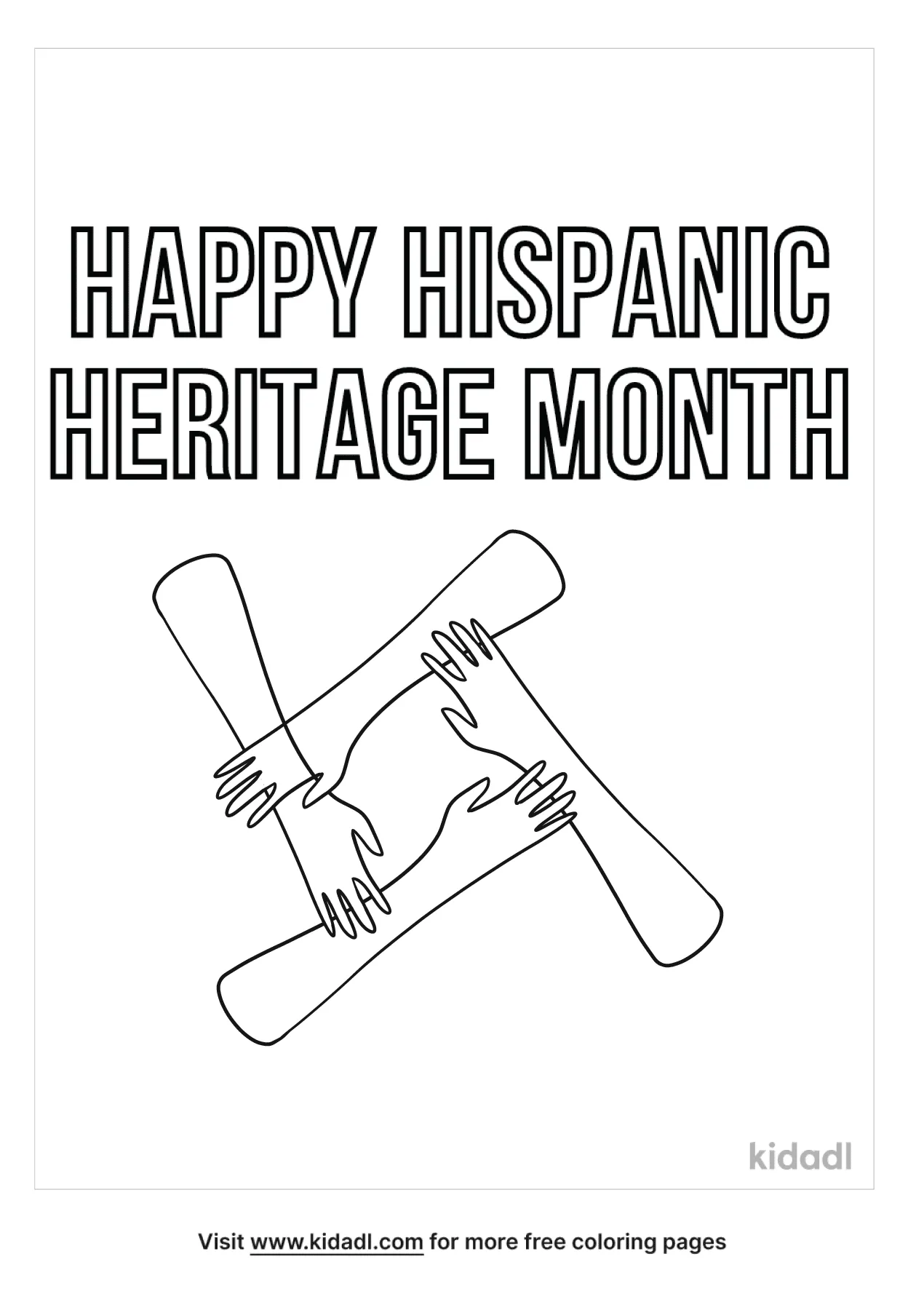 Free hispanic heritage month coloring page coloring page printables