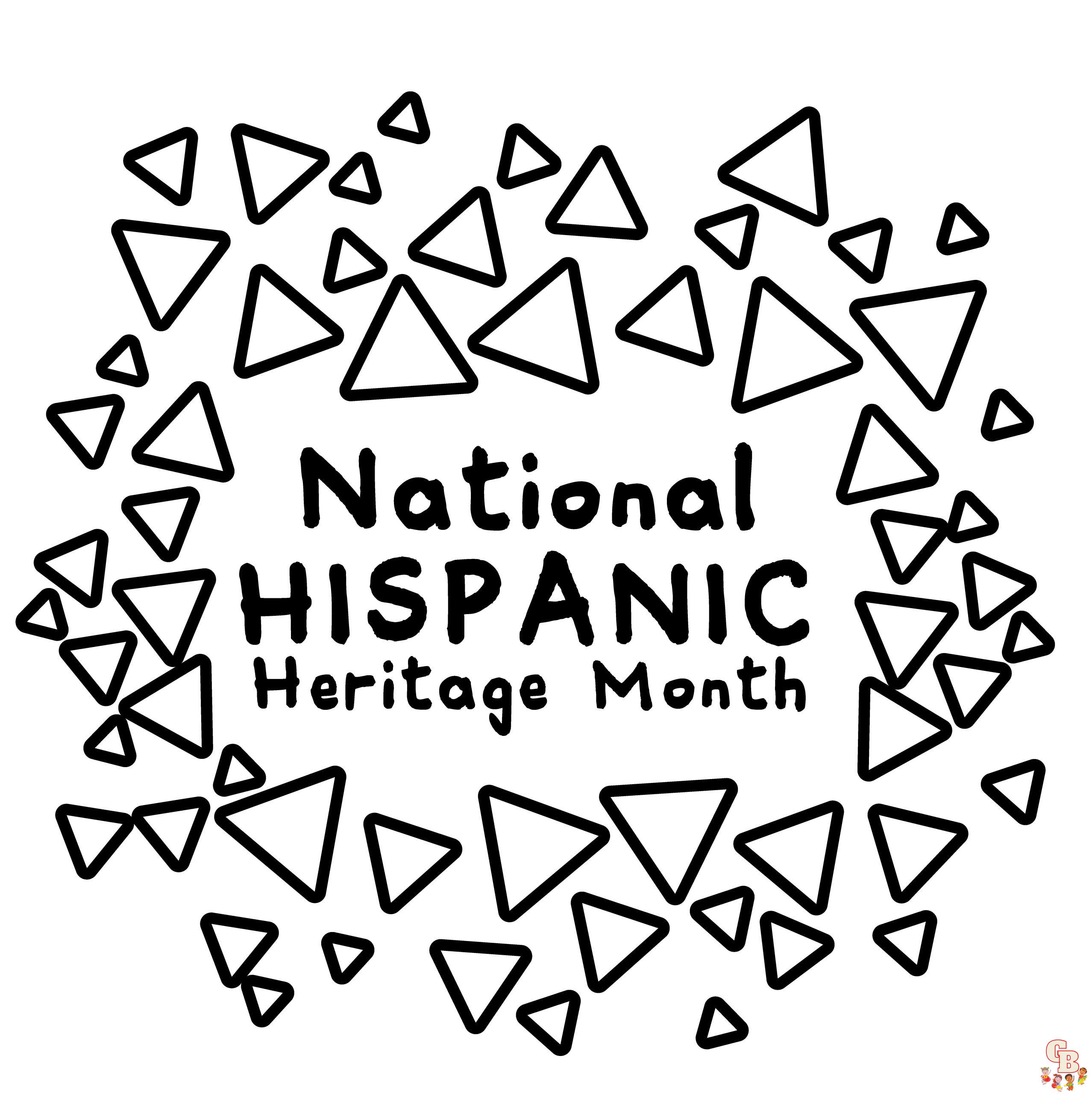 Printable hispanic heritage month coloring pages free