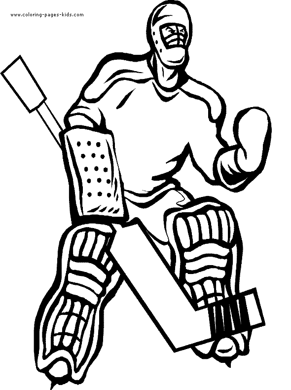 Hockey color page free printable coloring sheets for kids