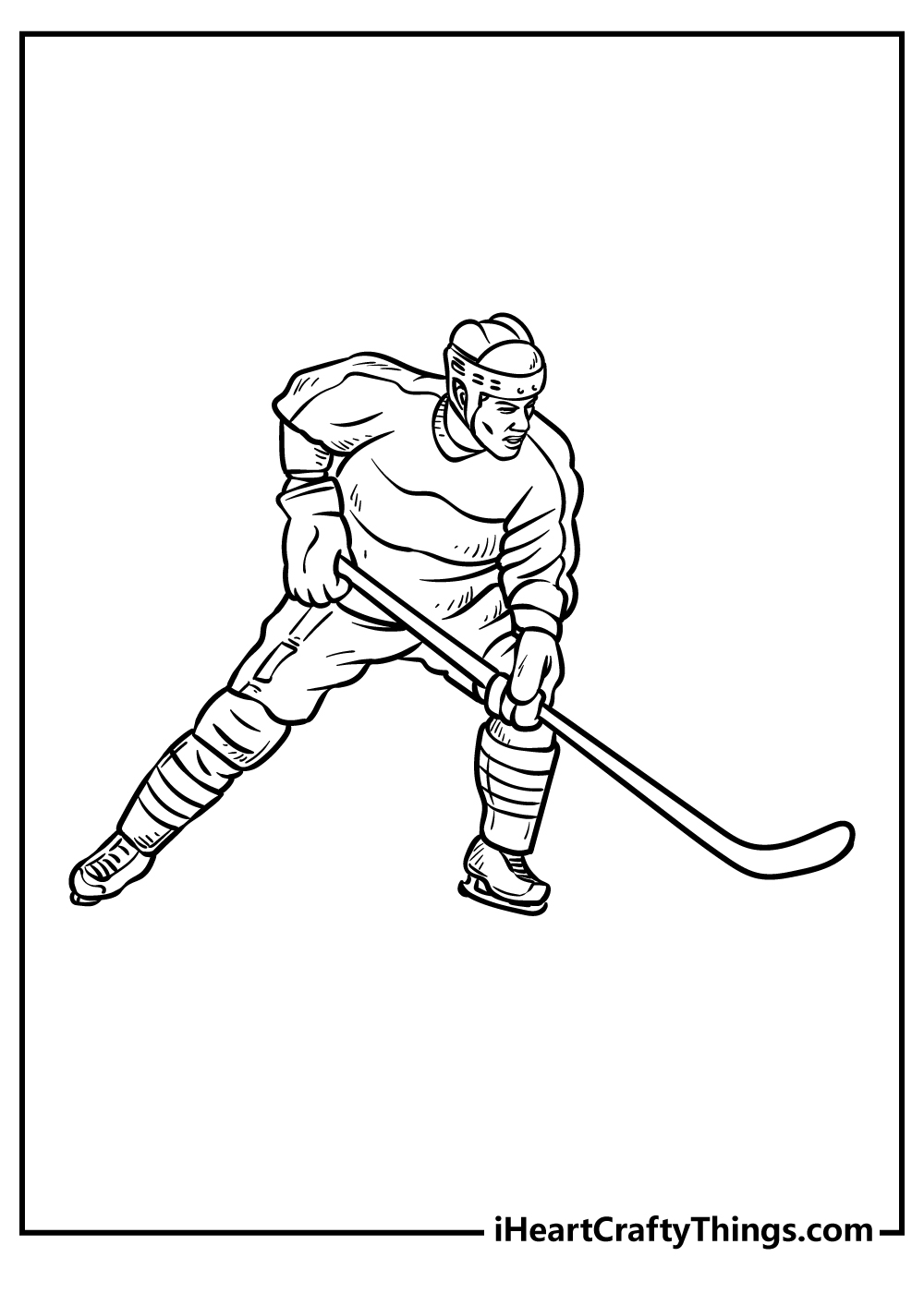 Hockey coloring pages free printables