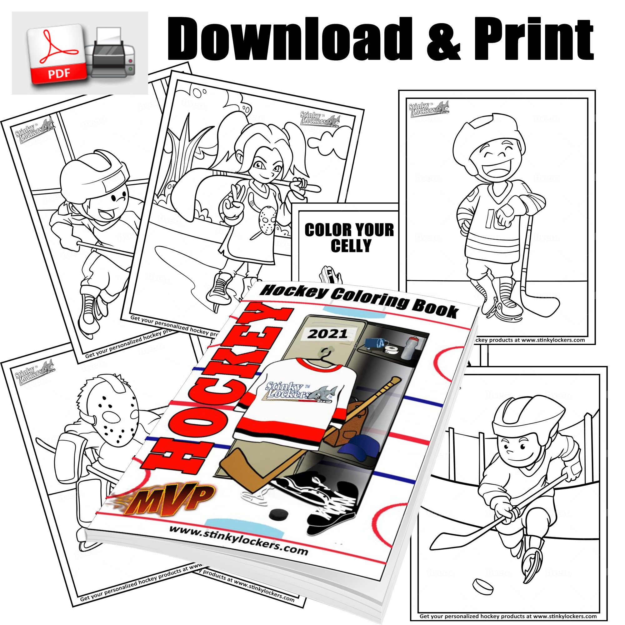 Hockey coloring pages printable ice hockey coloring sheets and reduce screen time and stress with our fun kids activity color sheets download now