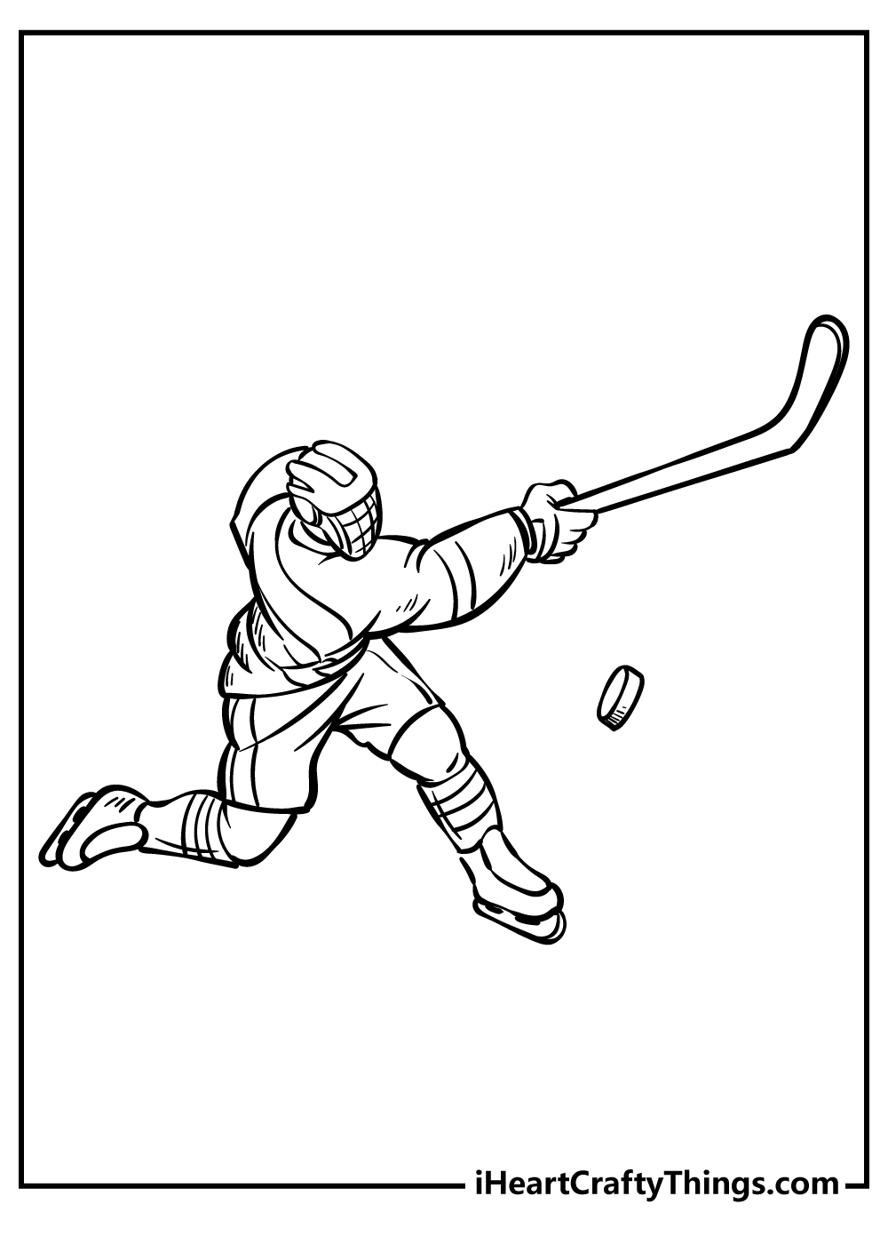 Hockey coloring pages free printables