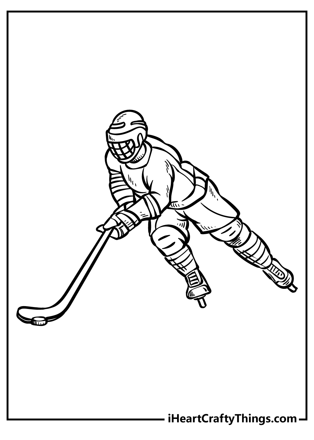 Hockey coloring pages free printables