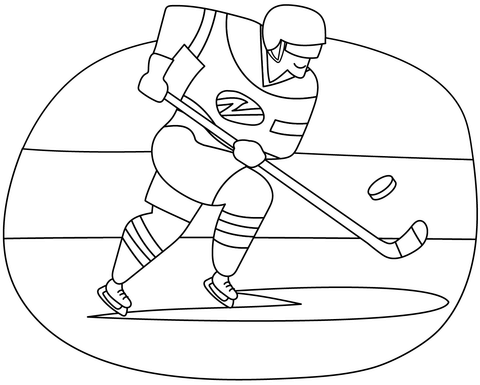 Hockey coloring pages free coloring pages