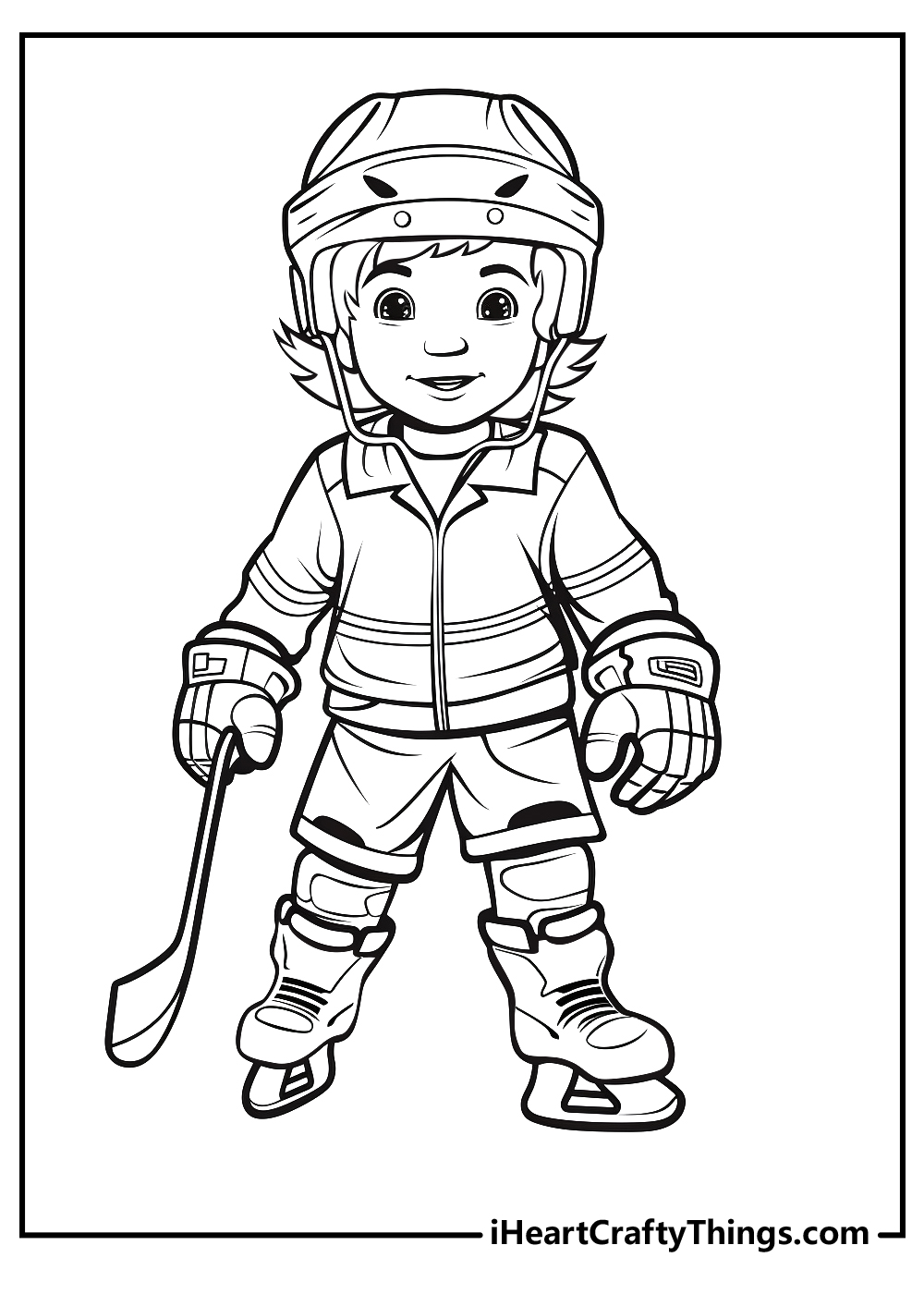 Hockey coloring pages free printables