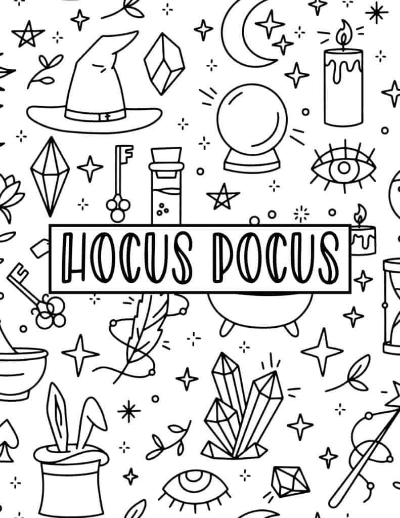 Free halloween coloring pages for kids and adults