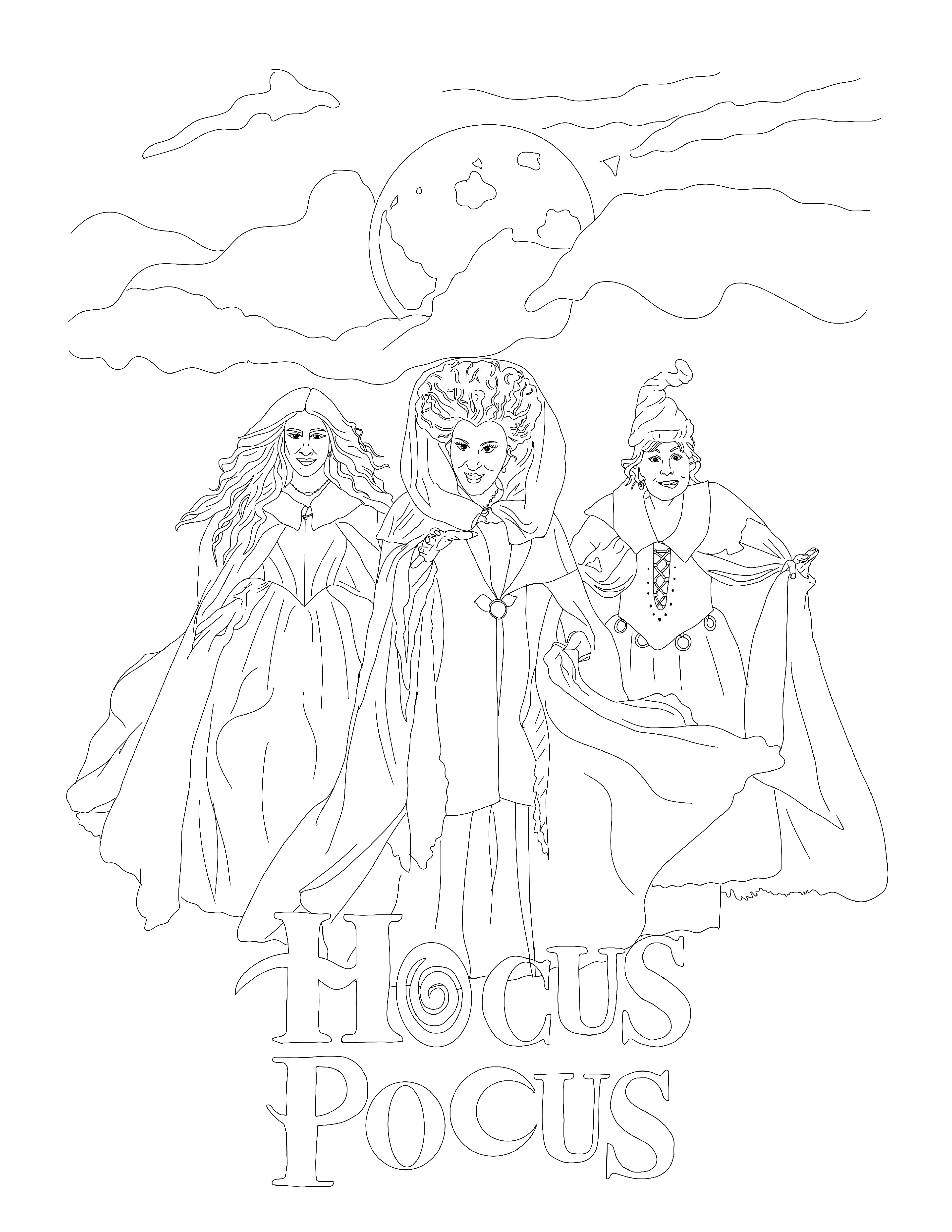 Halloween coloring page