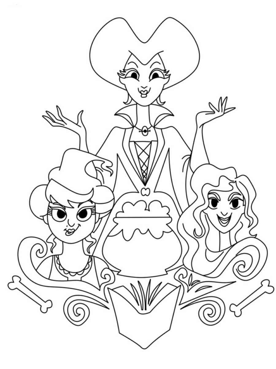 Hocus pocus coloring pages