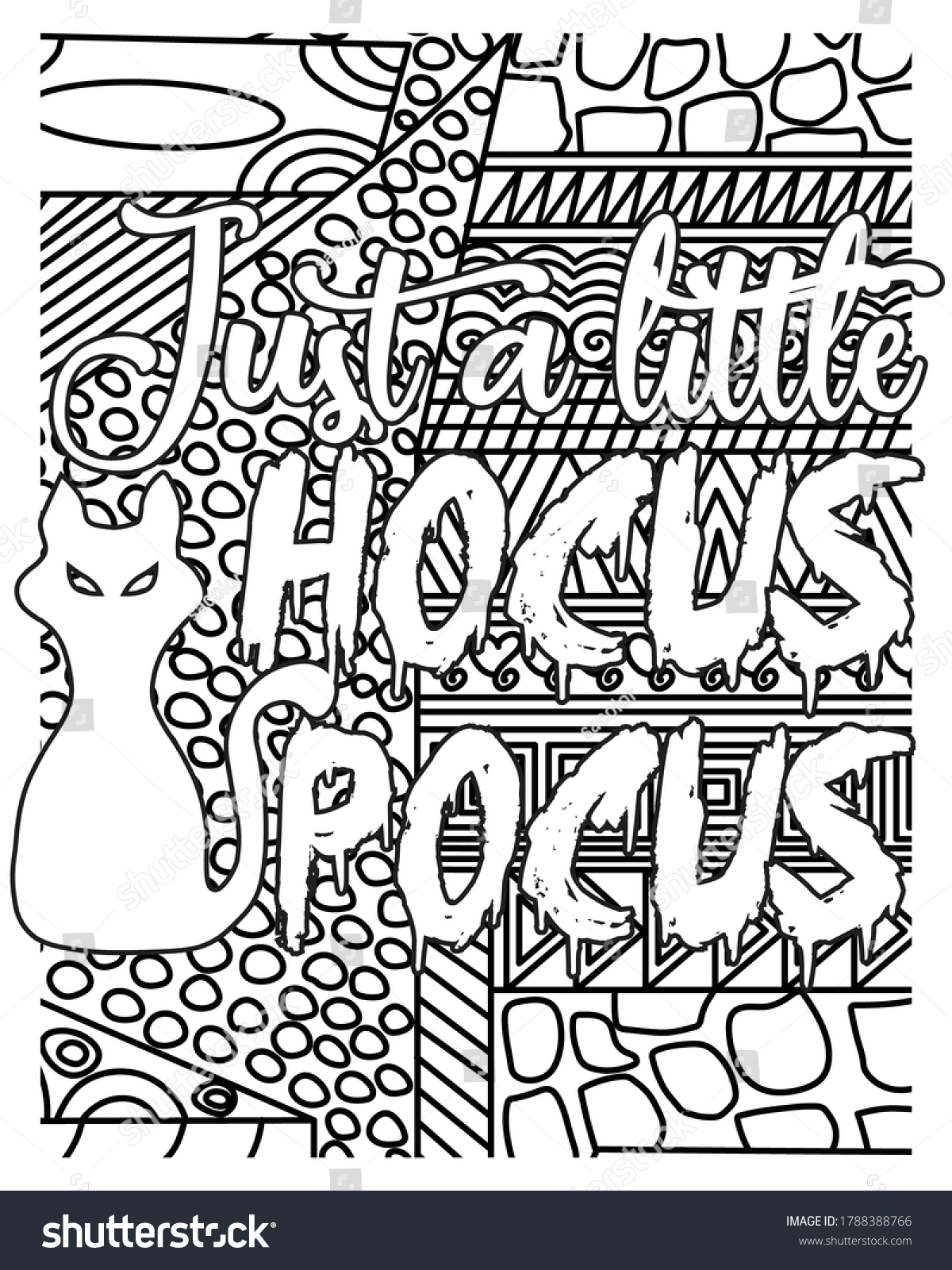 Just little focus focus coloring book stockvektor royaltyfri