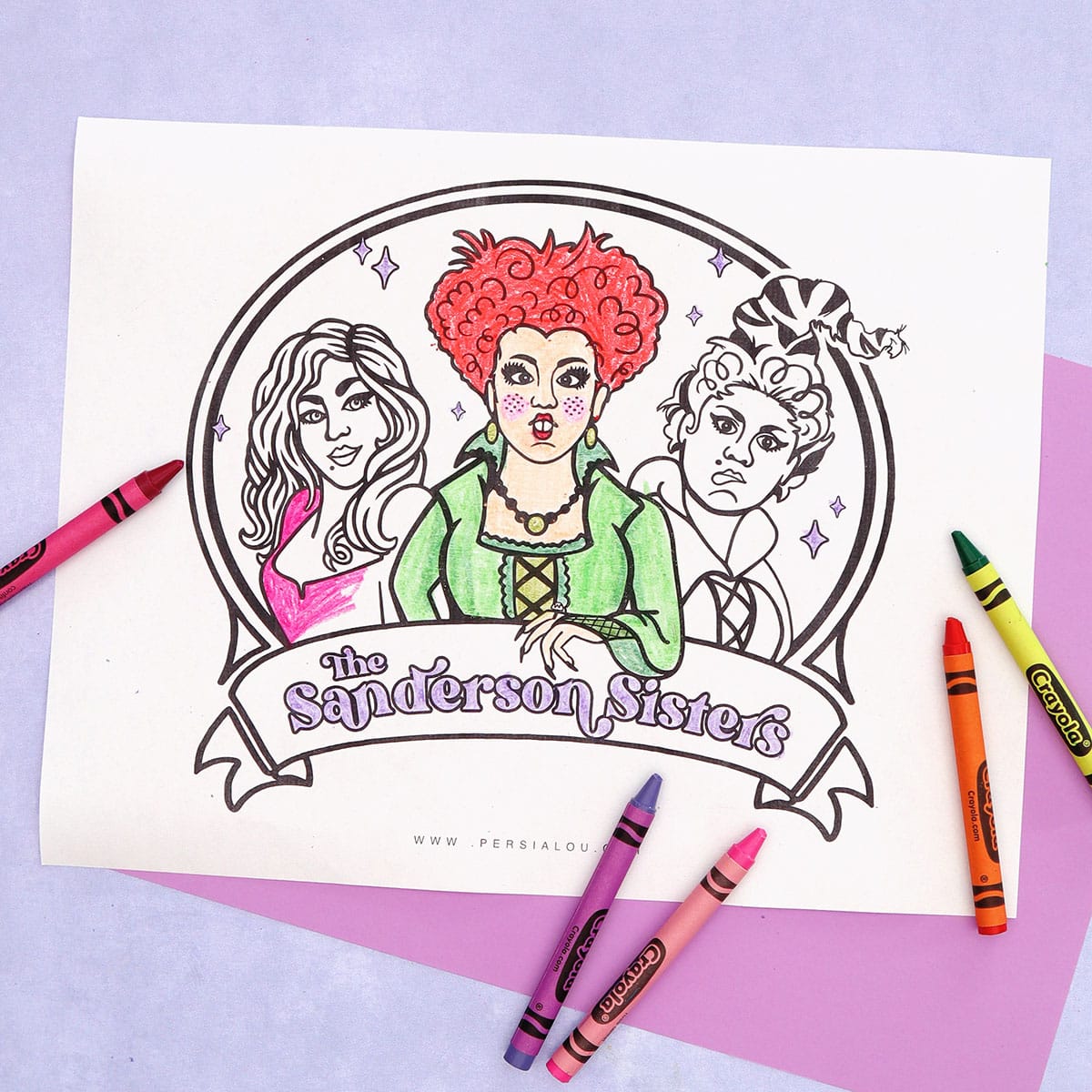 Free hocus pocus sanderson sisters coloring page