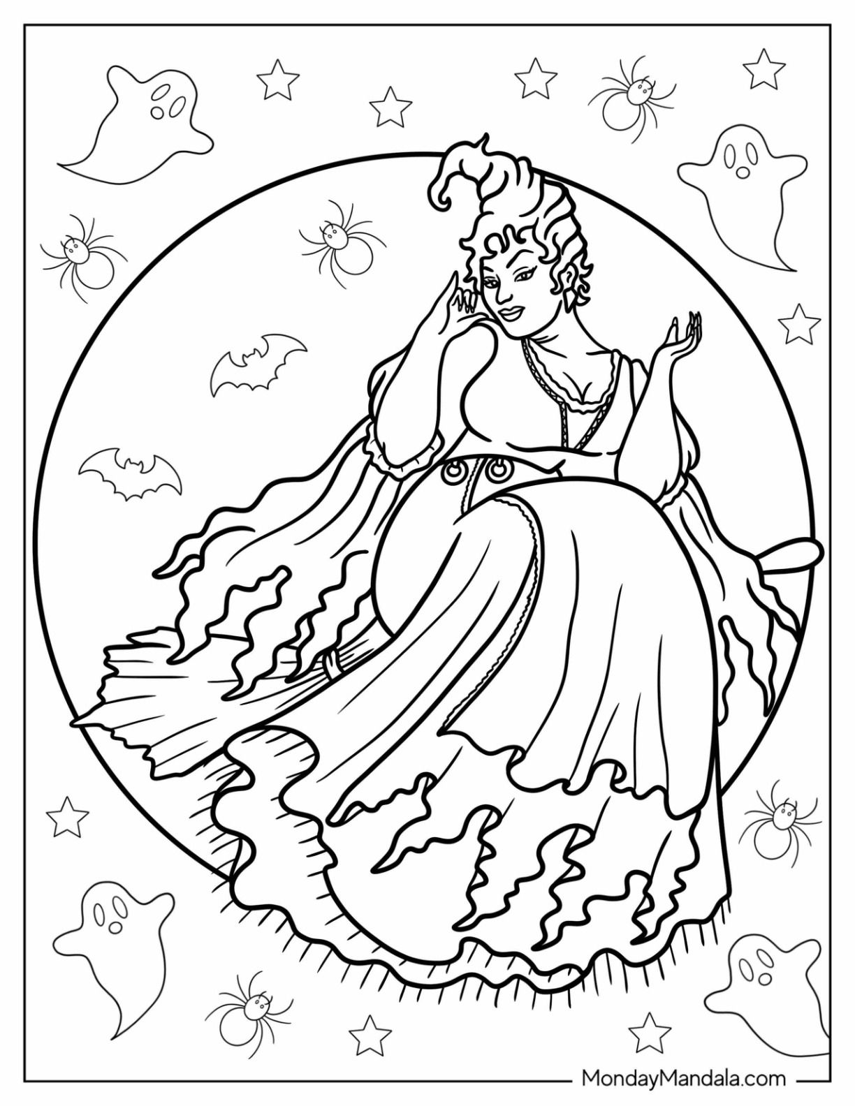 Hocus pocus coloring pages free pdf printables coloring pages hocus pocus free printable coloring pages