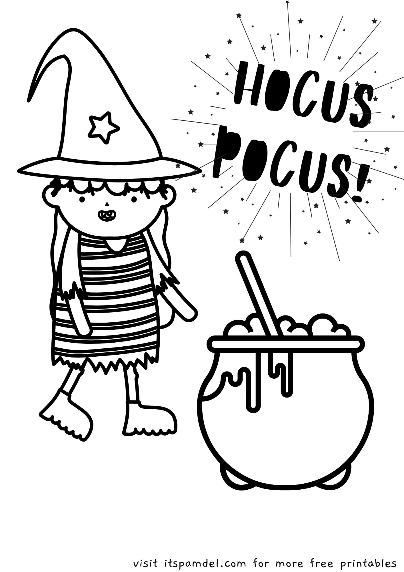 Free printable halloween coloring pages for kids its pam del