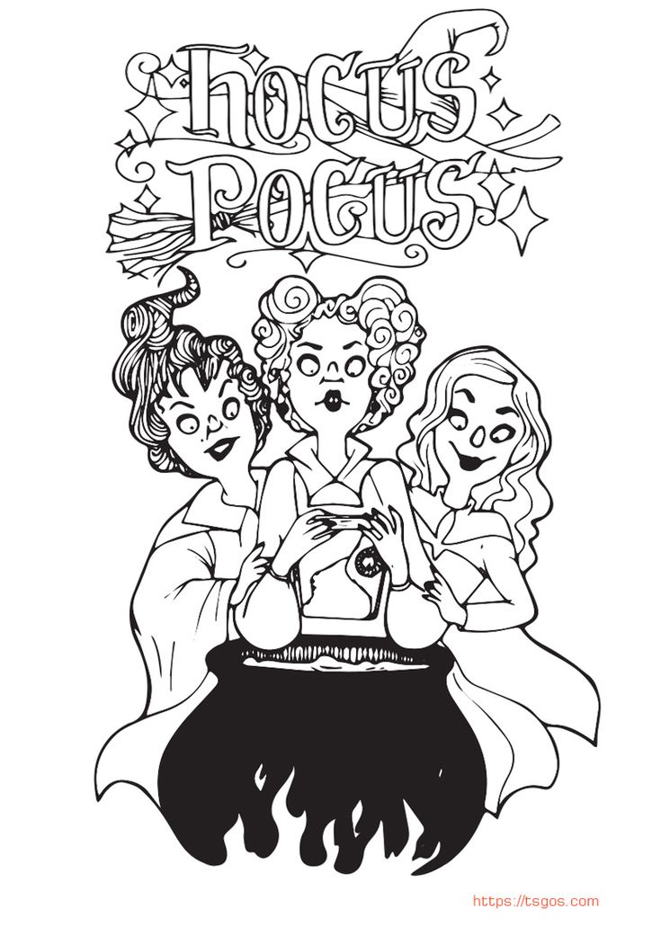 Hocus pocus witches printable coloring pages for kids witch coloring pages coloring pages for kids coloring pages