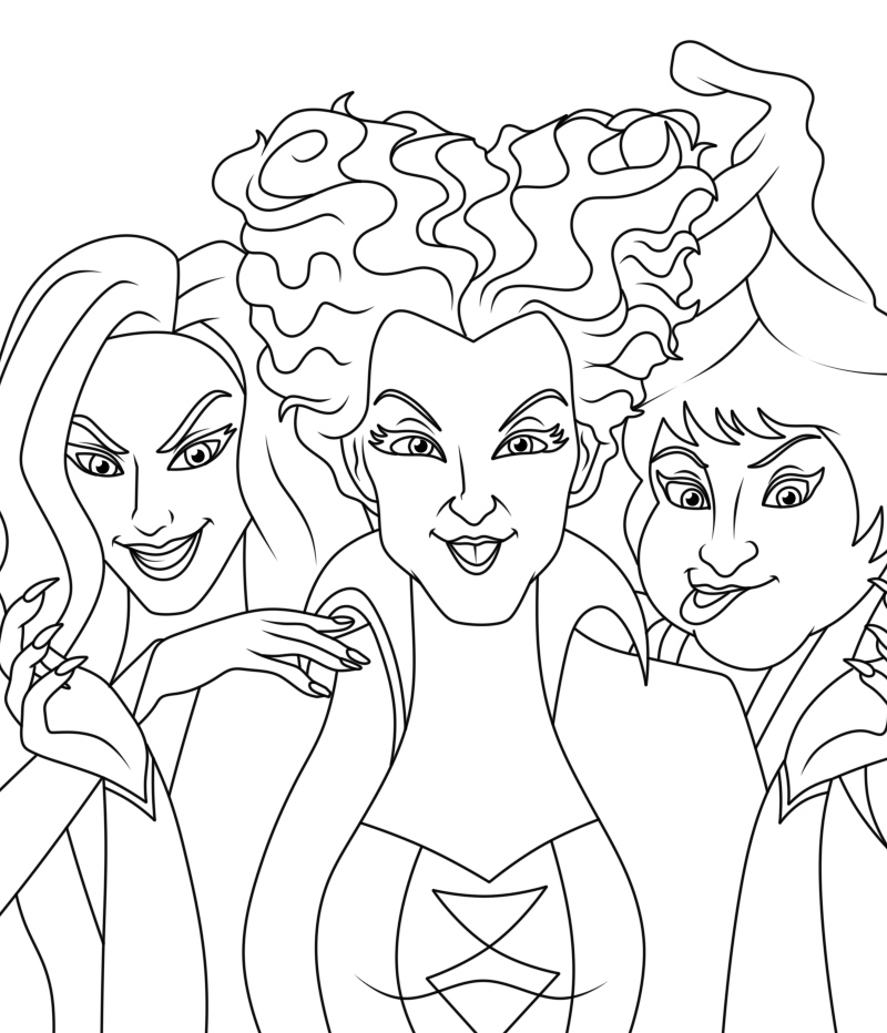 Hocus pocus magical potion coloring page printable