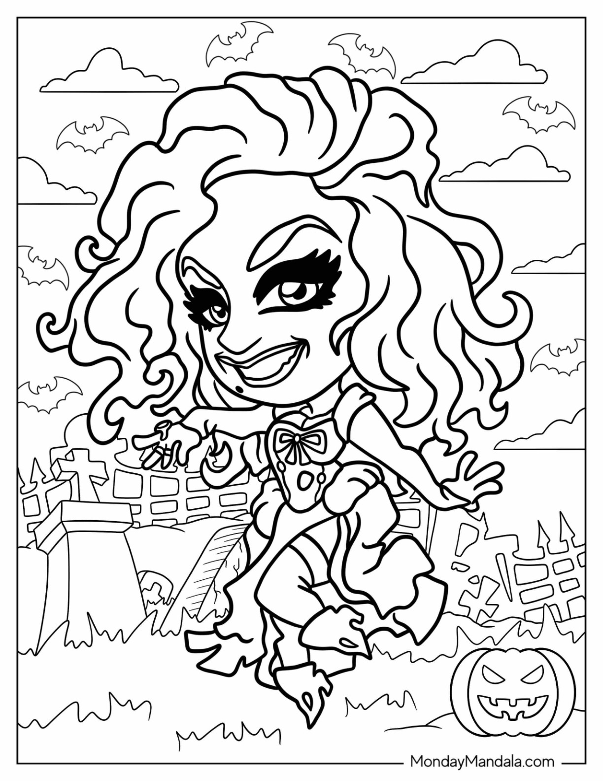 Hocus pocus coloring pages free pdf printables