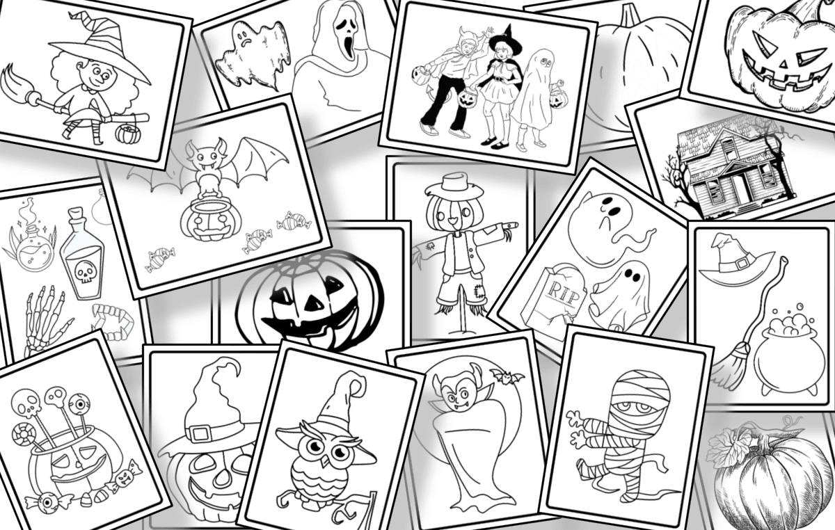 Halloween coloring pages free