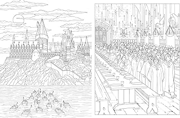 Harry potter an official hogwarts coloring book insight editions books