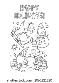 Printable christmas coloring pages images stock photos d objects vectors