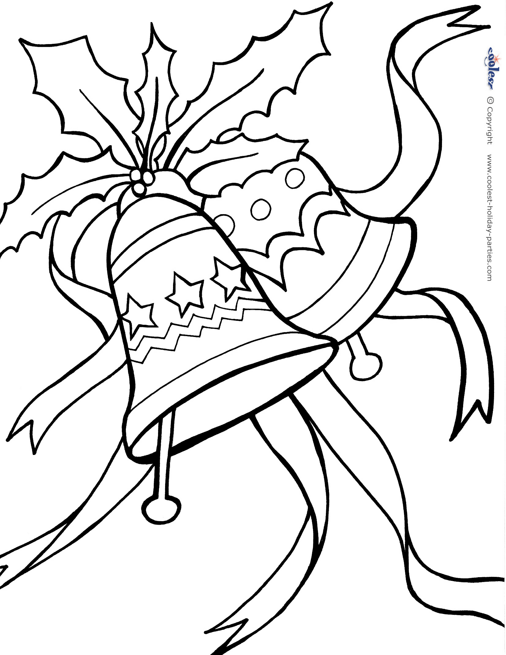 Printable christmas coloring page