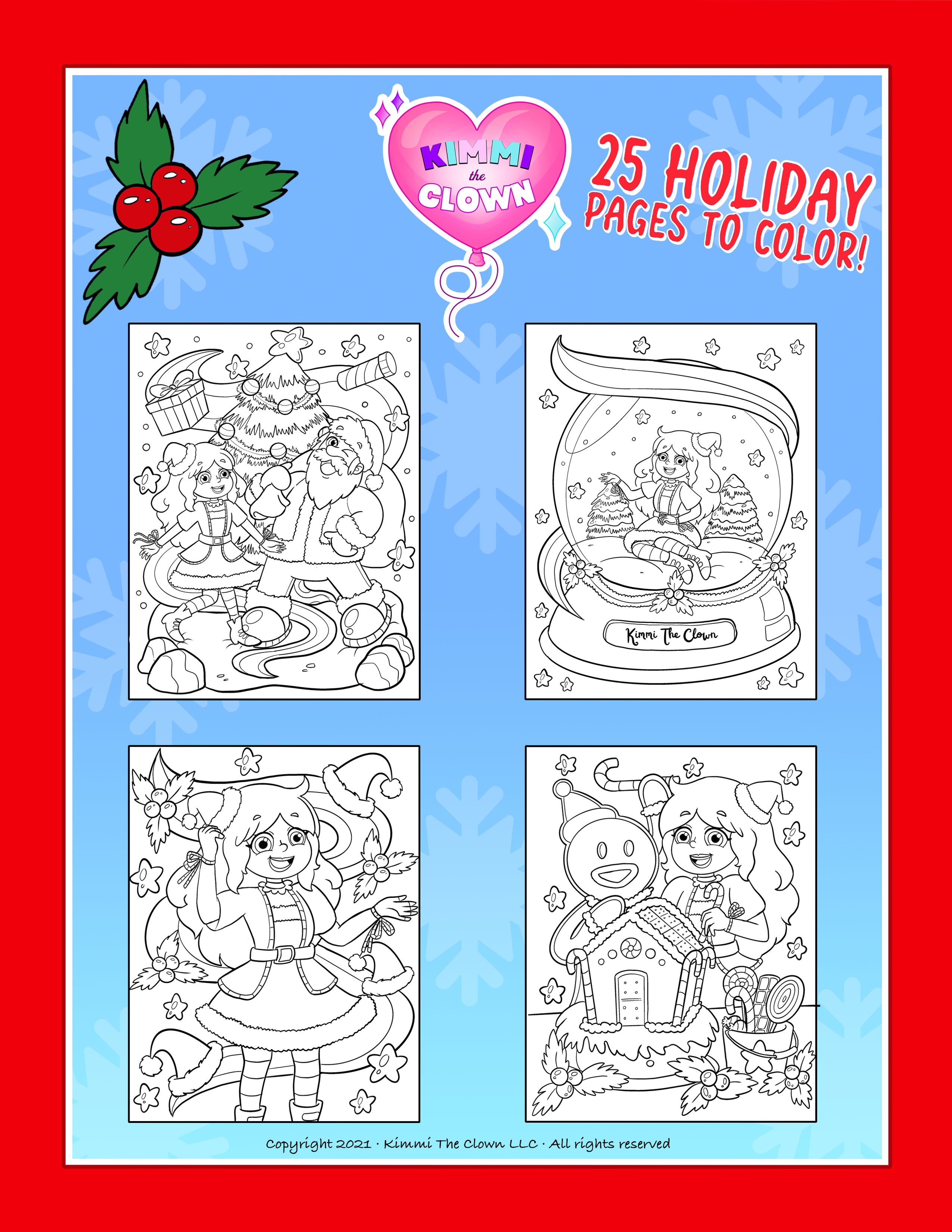 Kimmi the clownâ christmas coloring book â kimmi the clown