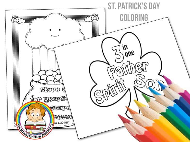 St patricks day bible coloring pages