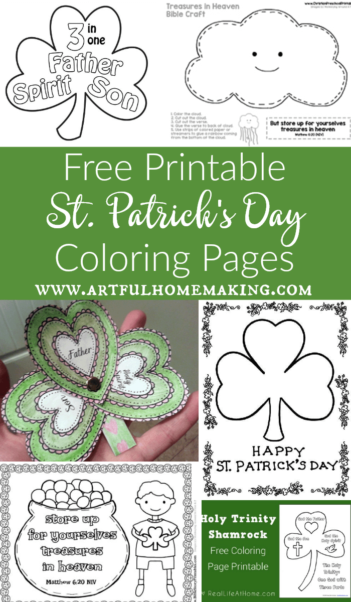 St patricks day coloring pages and free printables