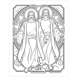 Free lds printables coloring pages family proc program covers page