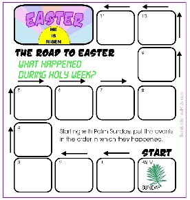 Holy week coloring pages and printables