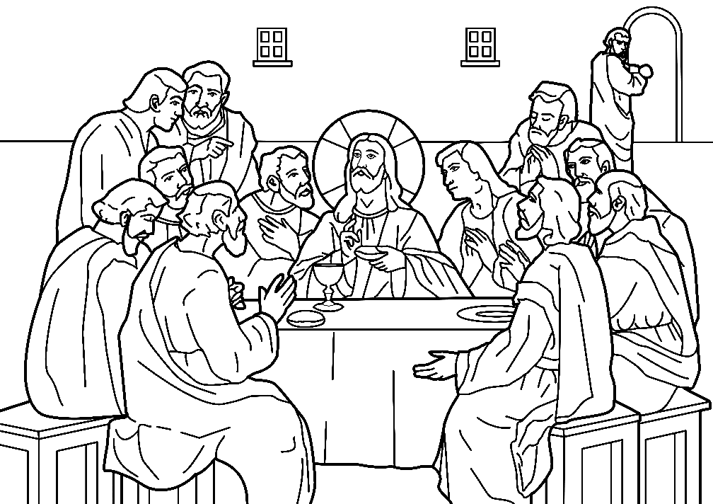 Holy thursday coloring pages printable for free download