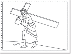 Free religious coloring pages for easter holy week