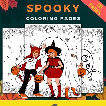 Printable horror spooky coloring sheets pages