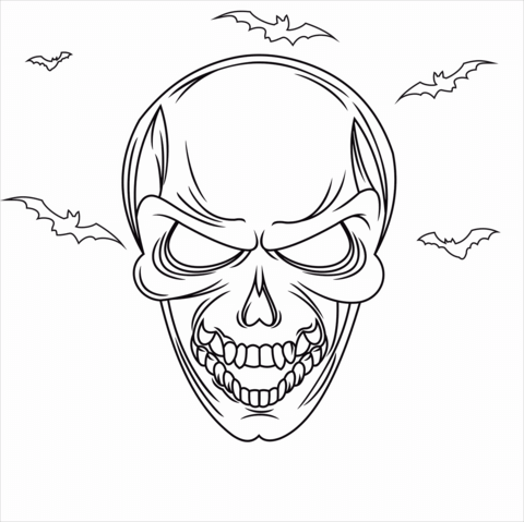 Horror coloring pages free printable pictures