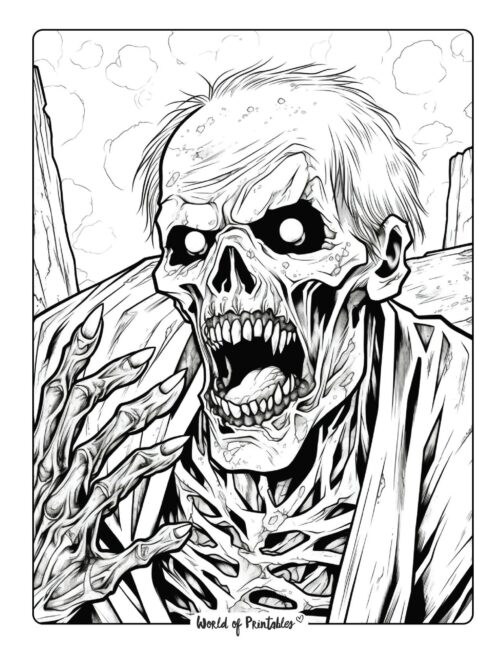 Horror coloring pages