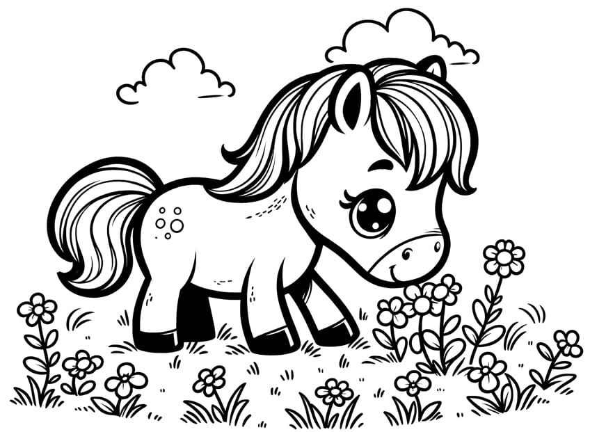 Horse coloring pages