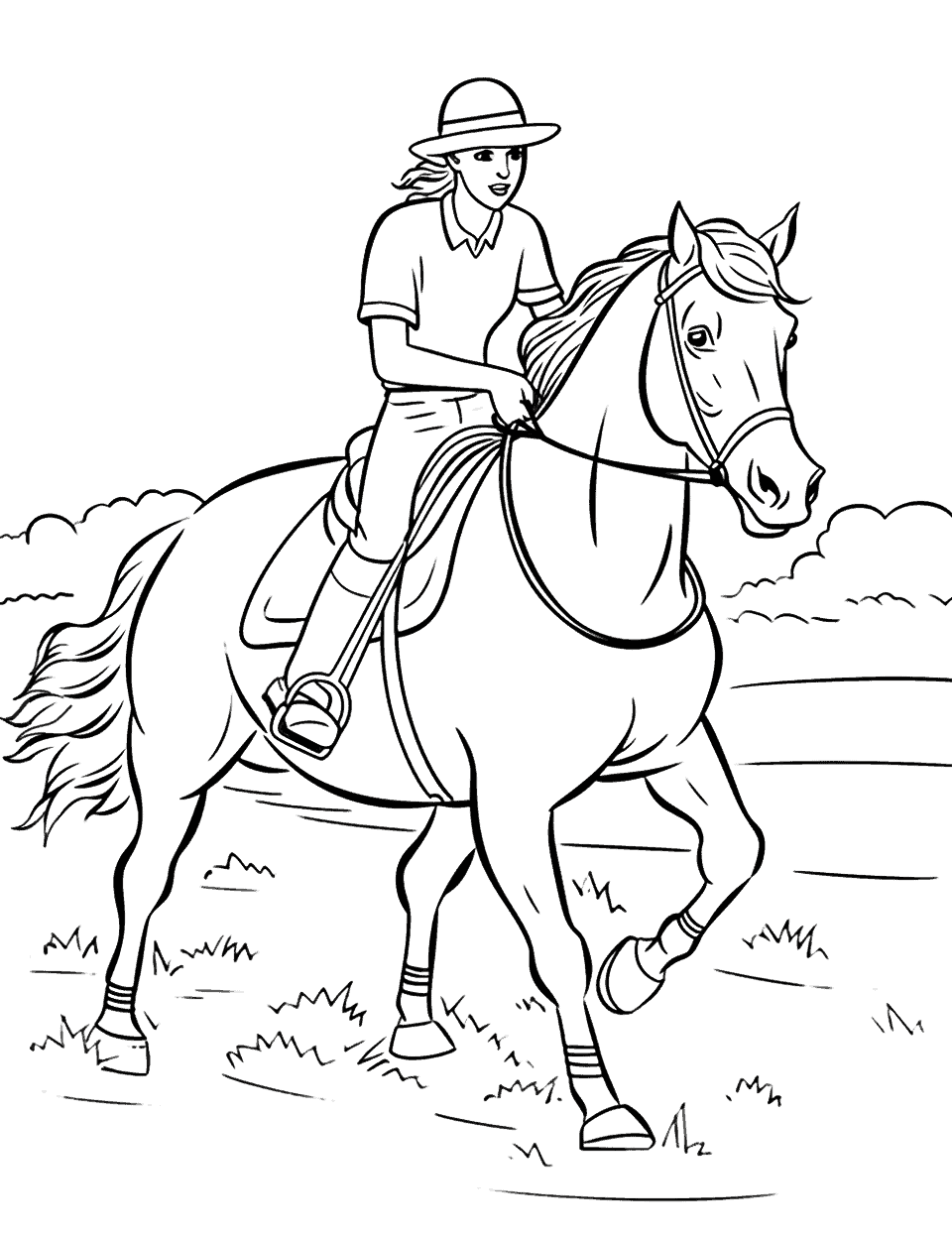 Horse coloring pages free printable sheets