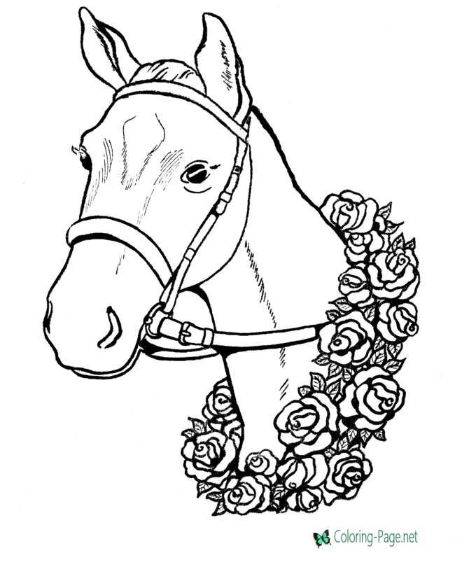 Horse coloring pages