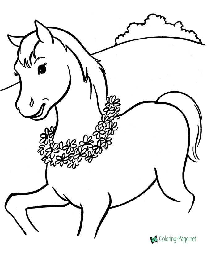 Horse coloring pages