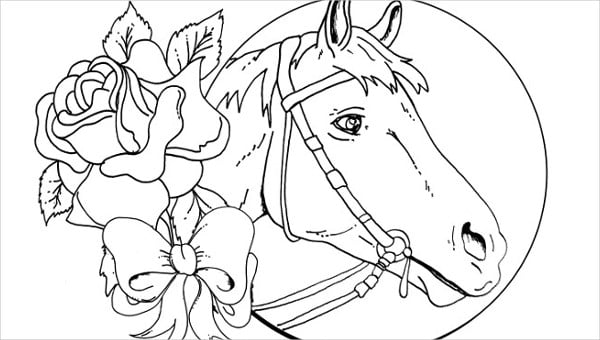 Horse coloring pages