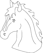 Horse coloring page