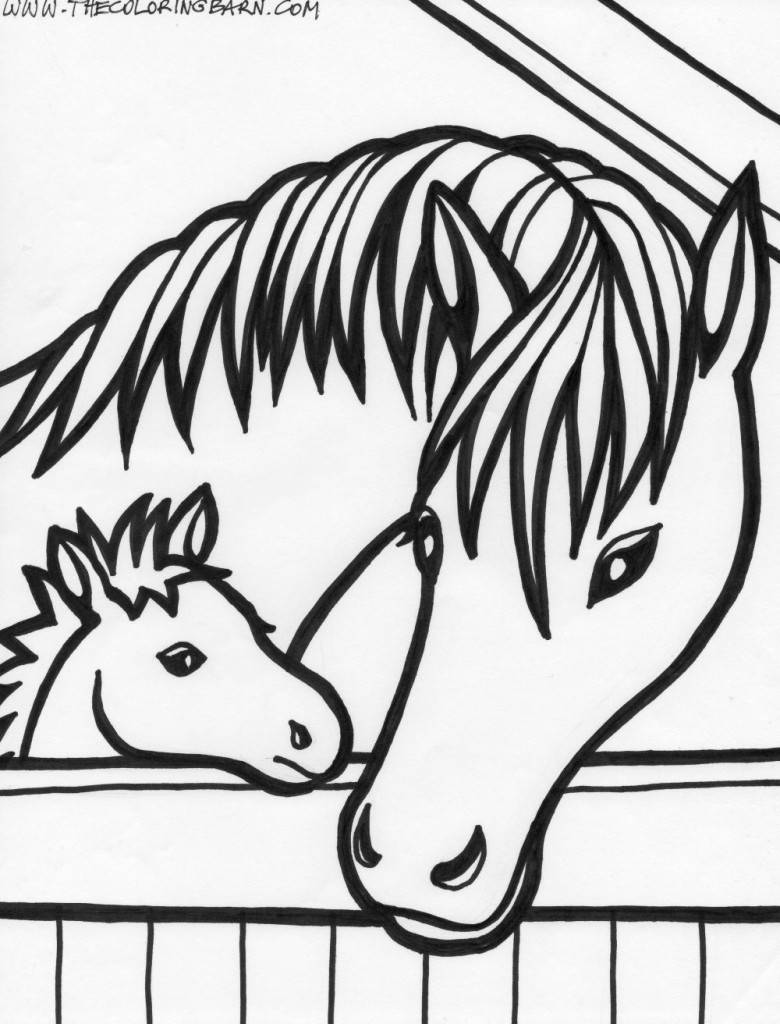 Horse coloring pages