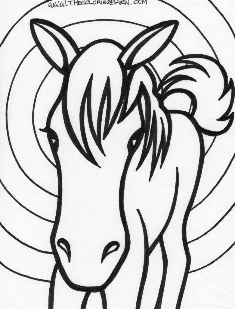 Horse coloring pages